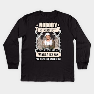 Nobody is perfect Vintgae Kids Long Sleeve T-Shirt